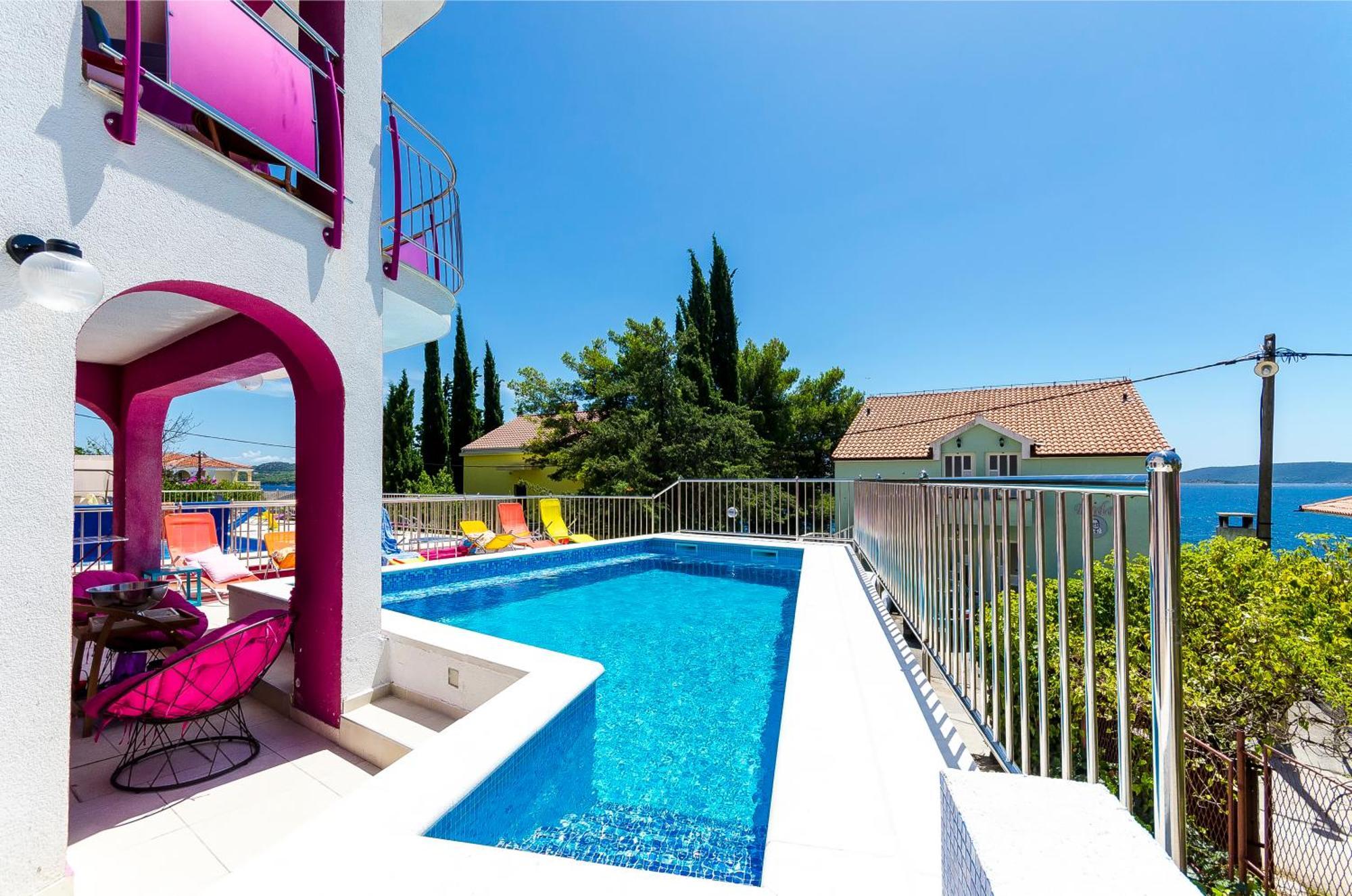 Villa Pinky And Superior Trogir Seget Vranjica Kültér fotó
